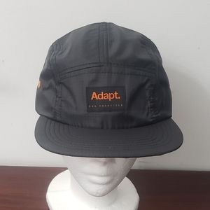 Adapt Clothing Brand Unisex CTA Black & Orange Ripstop Camp Hat NWOT